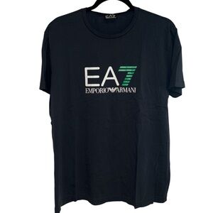 Emporio Armani T-shirt crewneck short sleeves EA7 embossed front size large